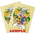 Leasing Coat Of Arms Print / Family Crest Parchment 8 1/2 X 11 Inches + Free 