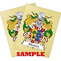 Smawley Coat of Arms Print / Family Crest Parchment 8 1/2 X 11 Inches + Free Bonus Print