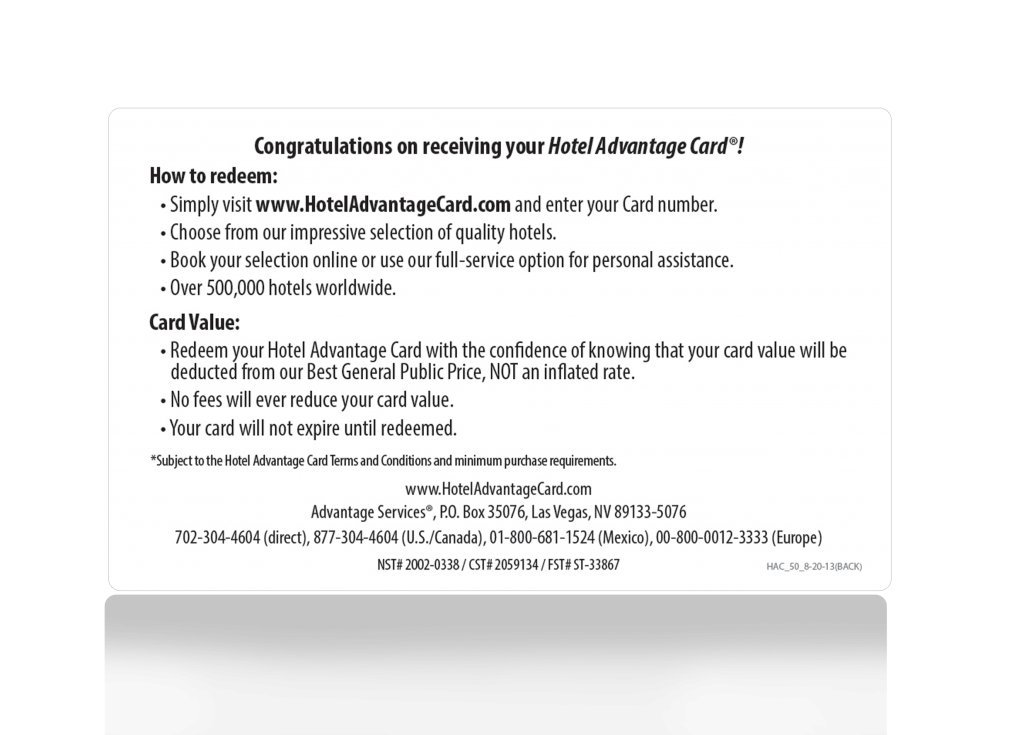 Amazon.com: $25 Hotel Advantage Card: Gift Cards