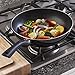 Ecolution Artistry Non-Stick Stir Fry Pan - Eco-Friendly PFOA Free Hydrolon® Non-Stick - Pure Heavy-Gauge Aluminum with a Soft Silicone Handle - Dishwasher Safe - Black - 11