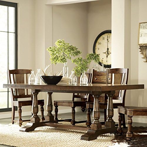Riverside Furniture Riverside Newburgh Rectangle Trestle Dining Table, Wood
