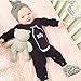 Baby Boy Girl Romper Milk Printed Long Sleeve Jumpsuit Playsuit Outfits