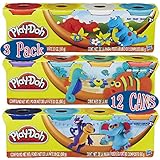 Play-Doh 4-Pack of Colors 20oz Gift Set Bundle (12 Cans & 60oz Total) - 3 Pack