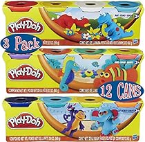 Play-Doh 4-Pack of Colors 20oz Gift Set Bundle (12 Cans & 60oz Total) - 3 Pack
