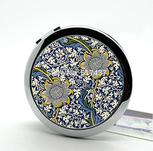 easyLife Floral Daisies Compact Mirror Pocket Mirror Flowers Pattern Design Portable Cosmetic Mirror