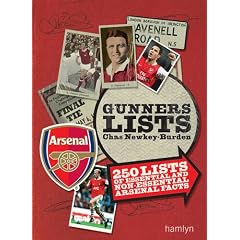 Gunners Lists: 250 lists of essential and nonessential Arsenal facts: 288