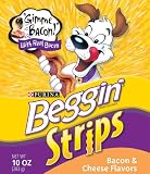 Beggin' Strips, Cheese Flavor Dog Snacks, 10-Ounce Bags (Pack of 8)
