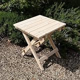Adirondack Folding Table in Natural Wood Kitchen & Housewares