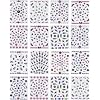 16 Packungen Nail Sticker #705 selbstklebend - �ber 500 St�ck Nagelsticker - Nailsticker
