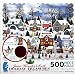 Jane Wooster Scott HOLIDAY TREASURES unique puzzle with a scalloped border & velvet b...