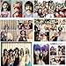 58 pieces party photo Panel photo booth props set photo prop of photo accessories for wedding anniversary graduation party [pipe tobacco crowns ties hats flying beards etc] party accessories