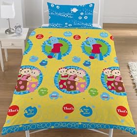In The Night Garden Tombliboo Yellow Single Duvet Quilt Cover