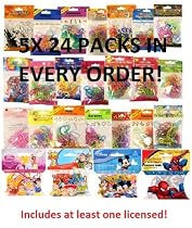 Silly bands Bandz Shaped Wristbands ~ Rubber Bands Random Assortment 5 x Pack (116 bandz) *At Least One Licensed Included*