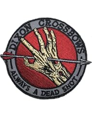 From Amazon.com. Click for details:
 Apparel: Patch Squad Mens Dead Shot Dixon Crossbows Embroidered Velcro Patch Apparel: Patch Squad Mens Dead Shot Dixon Crossbows Embroidered Velcro Patch