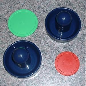 Harvil Action Air Hockey 3.75in Strikers and 3in Puck Set by 