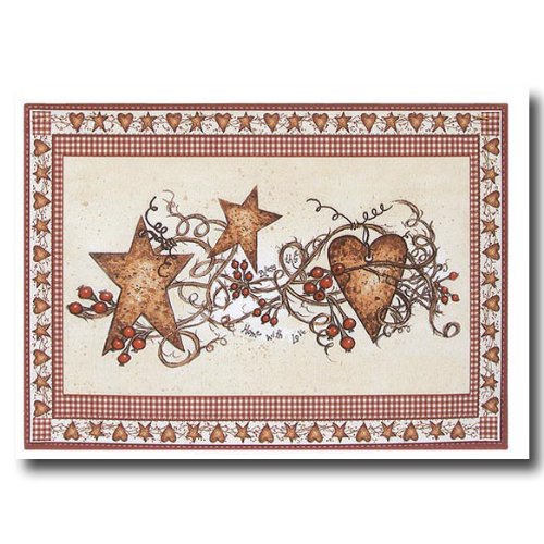 Hearts and Stars Placemats by Linda Spivey