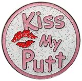 Glitzy Golf Ball Marker & Hat/ Visor Clip - Kiss My Putt