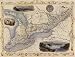 1800'S WEST CANADA LAKE ONTARIO ERIE HUNDSON MONTREAL MAP SMALL VINTAGE POSTER REPRO