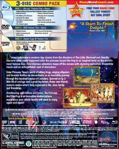 The Princess and The Frog (Three Disc Blu-ray/DVD Combo with Digital Copy) image