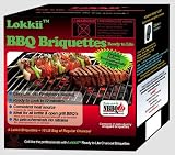 Lokkii 100% Organic Instant Light Charcoal Bricks - 8 Bricks