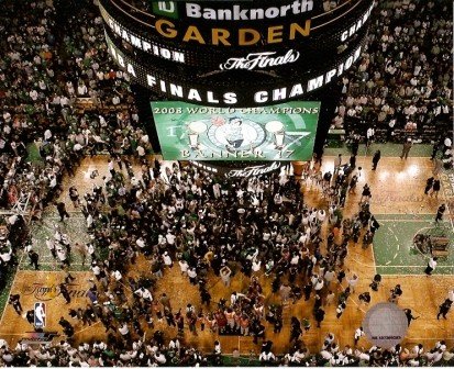 Celtics Boston Garden NBA Finals Celebration 8x10 Photo