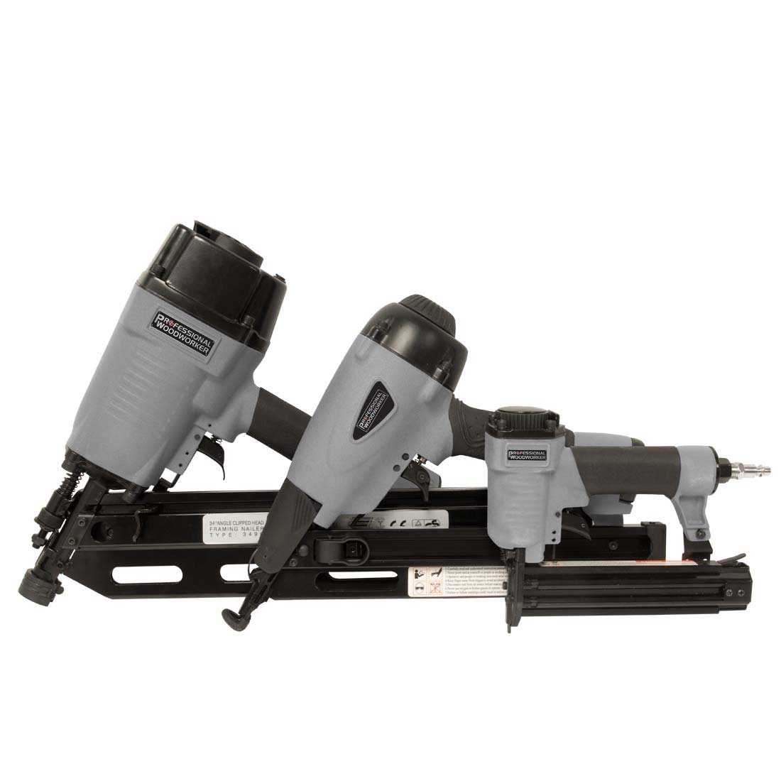 Professional Woodworker 7613 3 Piece Pneumatic Nailer Combo Kit Cheap