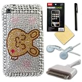 6 PC SET: CASETRONICS Accessories Bundle for Apple Iphone 3G (3GS) Includes: Phone Case, SONY MDR-E10LP Earphones / Earbuds, Screen Protector, Microfiber Screen Rag, Stylus Screen Pen & USB Charger