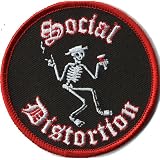 Skeleton Logo Embroidered Patch (スケルトンロゴ柄刺繍パッチ)(SOCIALPA-01)