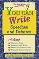 You can write speeches and debates