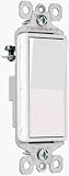 Switches: Pass & Seymour TM870WSLCC10 Trademaster Single Pole Lighted Decorator Switch, 15 Amp 120/277-Volt, White