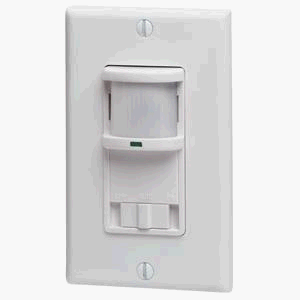 Childrens Toyshop  Electronics : Leviton PR150-1LW Decora 150-Degree Passive Infrared Motion Activated Light Control with Switch, White