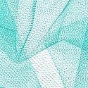 70'' Wide Nylon Net Aqua Fabric By The Yard