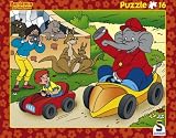 Schmidt Spiele - Benjamin Blmchen, 16 Teile Rahmenpuzzle