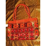 Banjara Mirrors Purse Sari handbag Tangelo