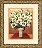 IMAGE OF Calla Lily Bouquet Framed Art Print by Shelly Bartek, 13.87 in. x 15.74 in. Framed