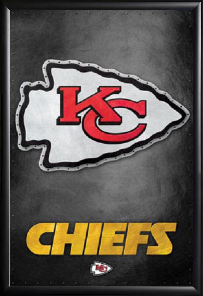 Amazon.com - (22x34) Kansas City Chiefs - Logo NFL Sports Poster ...