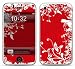 RED FLORAL Design Apple iPhone 3G/3GS 8GB 16GB 32GB Vinyl Skin Decal Cover Sticker Protector (Matte Finish)+ Free Screen Protector