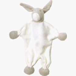 61qGTNOTZrL Under The Nile Organic Cotton Stuffed Donkey Toy   Off White Au Naturelle