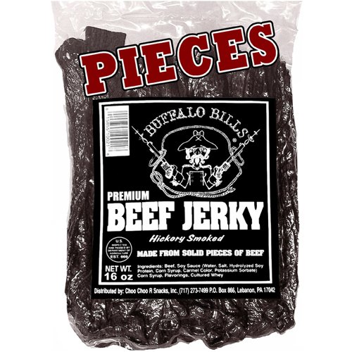 Buffalo Bills 16oz Premium Hickory Beef Jerky Pieces (random size pieces) by Beef Jerky