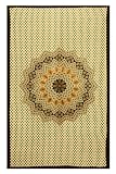 Yellow & Tan Indian Mandala Tapestry - Measures 60x90