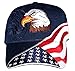 Red Earth Naturals USA Flag Hat - Embroidered American Flag & Eagle Baseball Cap with 100,000 Embroidery Stitches