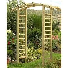Pergola Rosenbogen Rankhilfe Holz Torbogen 200x230x75