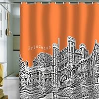 DENY Designs Bird Ave Princeton University Orange Shower Curtain, 69 by 72-Inch