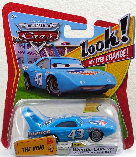 the toy the movie:Disney / Pixar CARS Movie 1:55 Die Cast Car with Lenticular Eyes The King