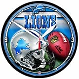 Detroit Lions Round Clock