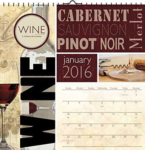Wine by Lisa Wolk 2016 Art Calendar