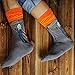 DZSbestdeal Men's 4 Pairs Cotton Colorful Patterned Casual Crew Socks, Assorted Colors, Shoe Size 6-12