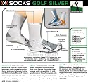 X-Socks Golfsocken Sportsocken Socken GOLF SILVER weiss