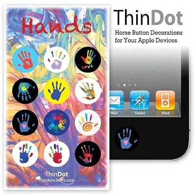 ThinDot Home Button Stickers for iPhone, iPad and iPod Touch "Hands"