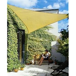 Idirectmart Triangle Sun Shade Sail 16 Feet 5 Inches - Sand Color Idirectmart Triangle Sun Shade Sail 16 Feet 5 Inches - Sand Color